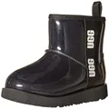 UGG Kids' Classic Clear Mini Ii Boot, Black, Size 3