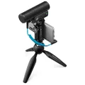 Sennheiser MKE 400 + Mobile Kit, Directional On-Camera Microphone with Smartphone Clamp & Manfrotto PIXI Mini Tripod, 509257, Black