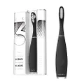 FOREO ISSA 3 Black, Rechargeable Electric Ultra-Hygienic Sonic Toothbrush with Silicone & PBT Polymer Bristles