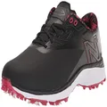 New Balance Men's Fresh Foam X Defender Golf Shoe, Black/Red, 8.5