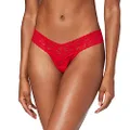 Hanky Panky Women's Signature Lace Low-Rise Thong Panty, Red, One Size