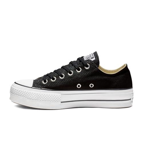 Converse Women's Chuck Taylor All Star Lift Sneakers, Black/White/White, 7 US
