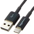 Amazon Basics USB Type-C to USB-A 2.0 Male Cable - 3 Feet (0.9 Meters) - Black_5 Pack