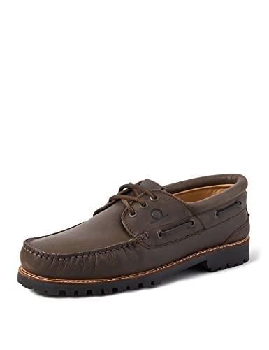 Chatham Men's Sperrin Boat Shoes, Dark Brown, 11 US