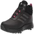 adidas Women's S2g Recycled Polyester Mid Cut Golf Shoes, Core Black/Dark Silver/Wild Pink, 6 US