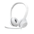 Logitech H390 Wired USB Computer Headset with Noise-Cancelling Mic, Off-White