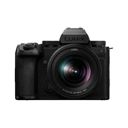 Panasonic LUMIX S5IIX 24.2MP S Series Mirrorless Camera with Phase Hybrid AF, Direct Streaming, 6K 10-bit 25/30p Unlimited Recording to External HDD via USB and 20-60mm Lens (DC-S5M2XKGN)