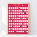Gift Republic 100 Dates to Go On Bucket List Scratch Poster