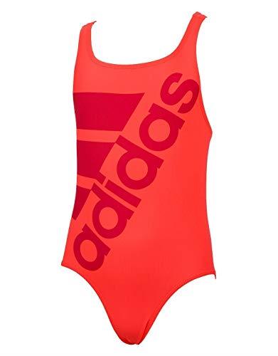 Adidas BS0145 Girl's Inf+ Performance Solid Easy Coral Swimsuit, Size 140/9-10 Years