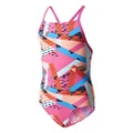 adidas B5R712 Girl's Inf+P Performance Allover Print Swimsuit, Size 170/15-16 Years