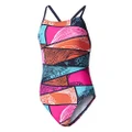 adidas BP5288 Girl's INF+P Parley Performance All-Over Print Swimsuit, Size 32/13 Years