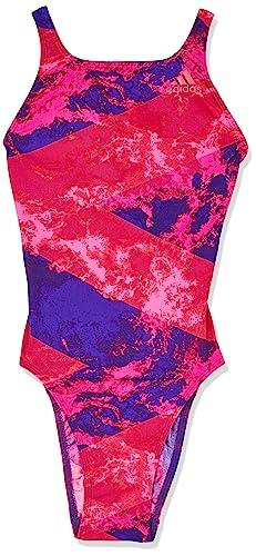 adidas BR5699 Girl's Performance Swim Inf+P Allover Print Swimsuit, Size 28/11 Years