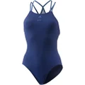 Adidas Women's Regular Parley Infinitex Training One Piece Swimsuit, Mystery Blue/Core Blue, 10 Size