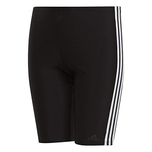 Adidas Boy's 3-Stripe Swim Jammer, Black/White, 7-8 Years Size
