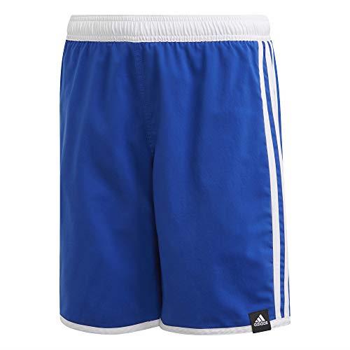 Adidas Boy's 3-Stripes Swim Shorts, Blue, 7-8 Years Size