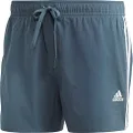 Adidas Men's 3 Stripes CLX Swim Short, Legacy Blue, Large