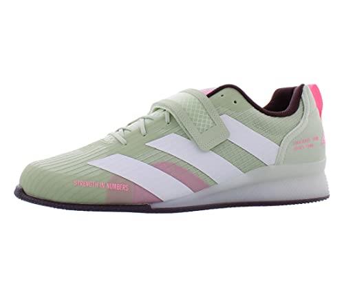 adidas Adipower Weightlifting 3 Linen Green/White/Beam Pink Men's 10, Women's 11 Medium