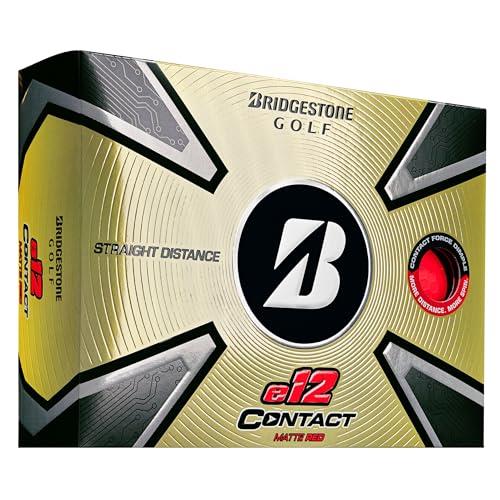 Bridgestone Golf 2023 e12 Contact Golf Balls Red ()