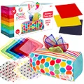 Sense & Grow -Tissue Box - Multicolor Tissue Box Toy, Colorful Scarves, Crinkle Tissues for Kids, Educational Preschool Learning Toys for Infants Babies. 6+ Months