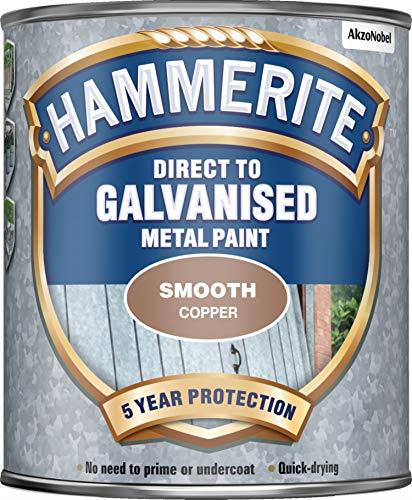 Hammerite Direct to Galvanised Metal Paint 750 ml, Copper