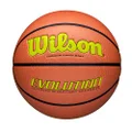 Wilson Evolution Basketball, Orange/Yellow, Size 7