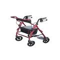 Days 2 in 1 Rollator and Transit Chair, Height Adjustable Mobility Aid and Walking Device, Height Adjustable