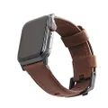 Urban Armour Gear Leather Watch Strap for Apple Watch, Brown, 42/44 mm