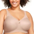 Glamorise Women's Full Figure MagicLift Active Wirefree Support Bra #1005, Beige, 28C