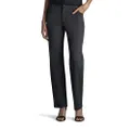 Lee Women's Relaxed-Fit All Day Pant, Charcoal Heather, 18 Medium