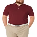 Callaway Men's Vent Short Sleeve Open Mesh Polo Shirt, Zinfandel, Medium