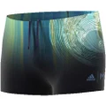 Adidas Men's Parley Infinitex Swim Trunk, Noble Ink/Energy Blue/Energy Aqua, 22 Size