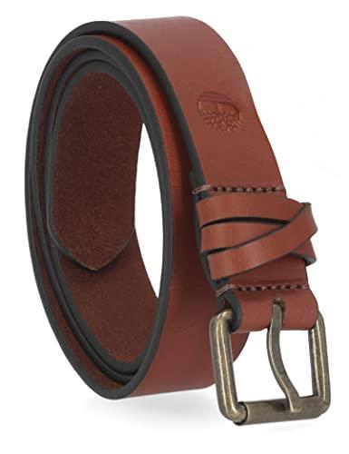 Timberland Women's Casual Leather Belt for Jeans, Brown (Criss Cross), X-Large (37-43)