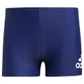 Adidas Men's Badge Fitness Swim Boxers, Blue, Large