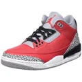 Nike Men's Air Jordan 3 Retro U Basketball Shoe, Varsity red/Varsity red-Cement Gray, 9.5 UK