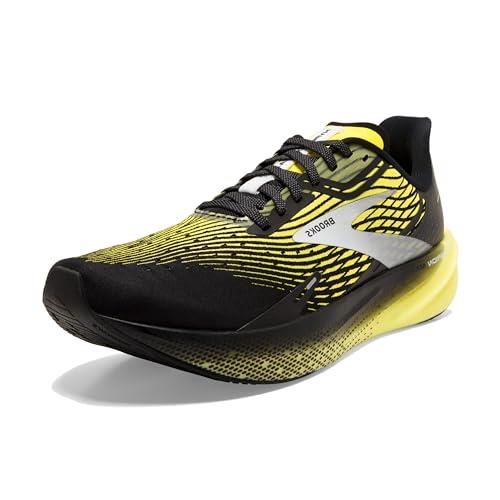 Brooks Men s Hyperion Max Neutral Running Shoe, Black/Blazing Yellow/White, 9