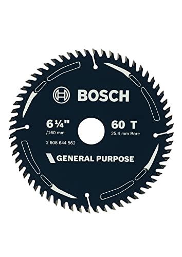 Bosch Accessories 1x General Purpose Circular Saw Blade (for Softwood, Hardwood, Ø 160 mm - 6 1/4 inch, 60 Teeth, +4x reduction rings, Professional Accessories for Circular Saws from Most Brands)