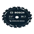 Bosch 1x Cordless Wood Circular Saw Blade (for Softwood, Hardwood, Timber, Ø 184 mm - 7 1/4 inch, 20 Teeth, +2x Reduction Rings, Professional Accessories for Circular Saws from Most Brands)