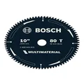 Bosch Accessories 1x Multi Material Circular Saw Blade (for Metal, Plastics, Wood, Ø 254 mm - 10 inch, 80 Teeth, Bore 30 mm, +4x Reduction Rings, Circular Saws from Most Brands)