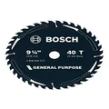 Bosch Accessories 1x General Purpose Circular Saw Blade (for Softwood, Hardwood, Ø 235 mm - 9 1/4 inch, 40 Teeth, +3x Reduction Rings, Professional Accessories for Circular Saws from Most Brands)