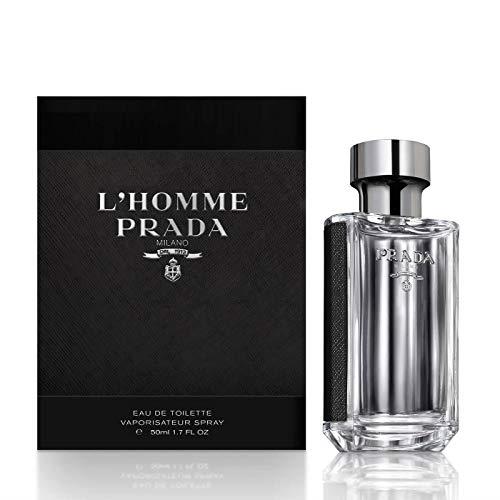 Prada L'homme Eau de Toilette Spray for Men, 50 ml