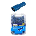 Narva Female Fully Insulated Blade Terminal, 100 Pieces Set, Blue