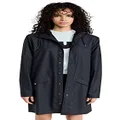 RAINS Unisex long waterproof jacket, 47 Navy, M