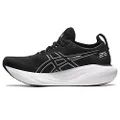 ASICS Men's Gel-Nimbus 25 Running Shoes, Black/Pure Silver, 11 US