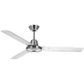 Clipsal P3HS1200SS Stainless Steel 3-Blades Ceiling Sweep Fan, 1200 mm Diameter,Silver