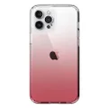 Speck Presidio Perfect Case for iPhone 12 Pro Max, Clear/Ombre Rose Fade