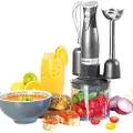 Salter Cosmos EK2827COSVDEEU10 3-in-1 Hand Blender, Whisk, Stir, Chop, Food Processor, 500 ml Cutting Container, 2 Speed Levels, Portable Smoothie Maker and Vegetable Chopper, 350 W