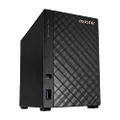 Asustor Drivestor 2 AS1102T - 2 Bay NAS, 1.4GHz Quad Core, Single 2.5GbE Port, 1GB RAM DDR4, Network Attached Storage, Personal Private Cloud (Diskless)