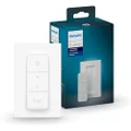 Philips Hue v2 Smart Dimmer Switch and Remote, Installation-Free, Smart Home, Exclusively for Philips Hue Smart Lights (2021 Version), White