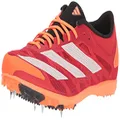 adidas Unisex-Adult Adizero XCS Track and Field Shoe, Vivid Red/White/Beam Orange, 11.5 Women/15 Men