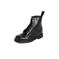 Dr. Martens Unisex 1460 Mono Smooth Leather Lace Up Boots, Black Greasy, 6 Women/5 Men
